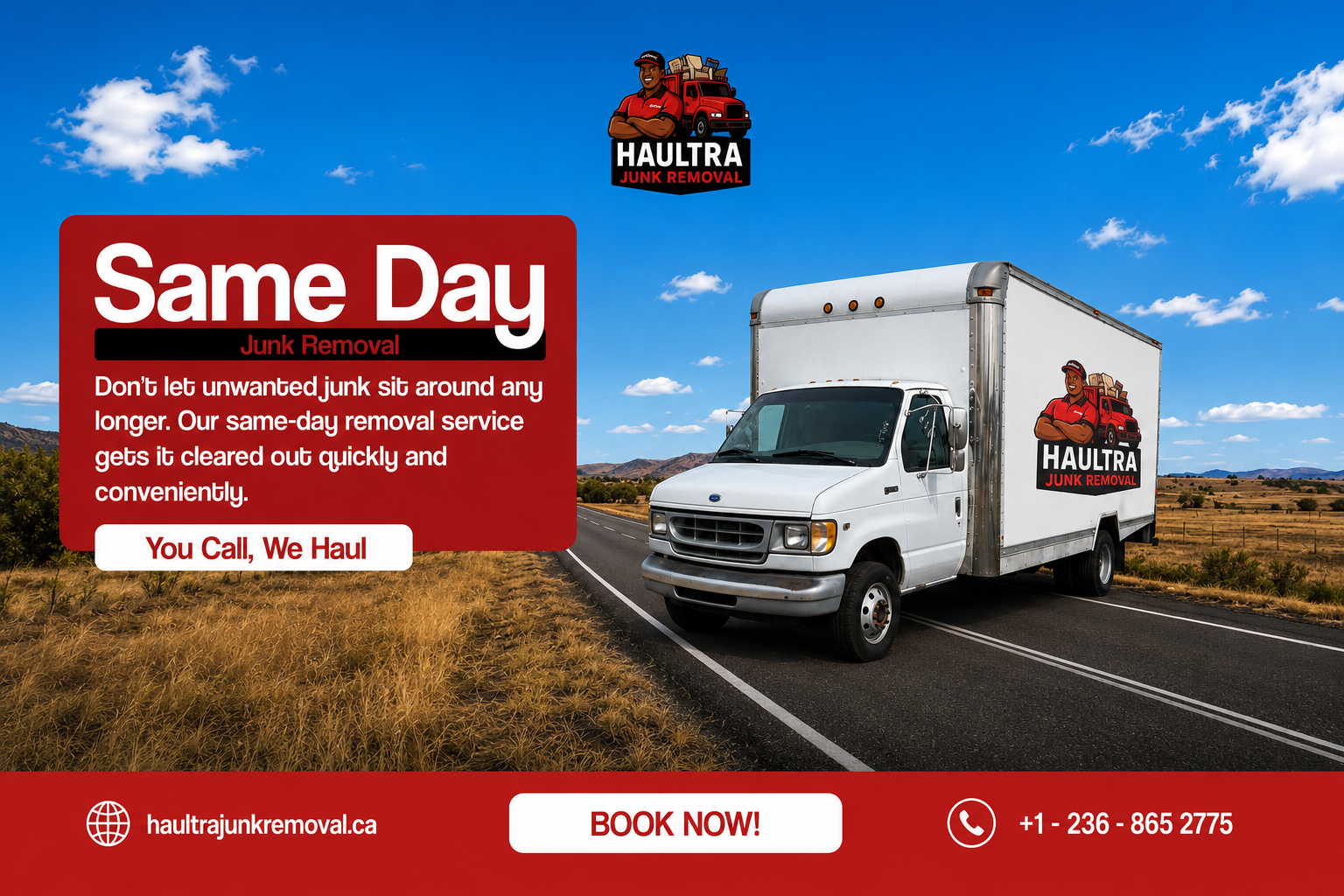 Haultra Junk Removal 16-foot box truck