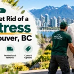 Mattress removal in Vancouver, BC with junk removal crew loading an old mattress into a truck.